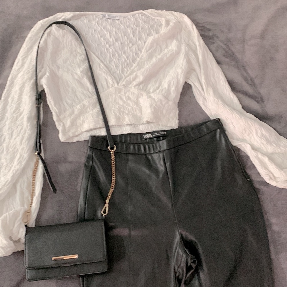 Leather pants from Zara size medium